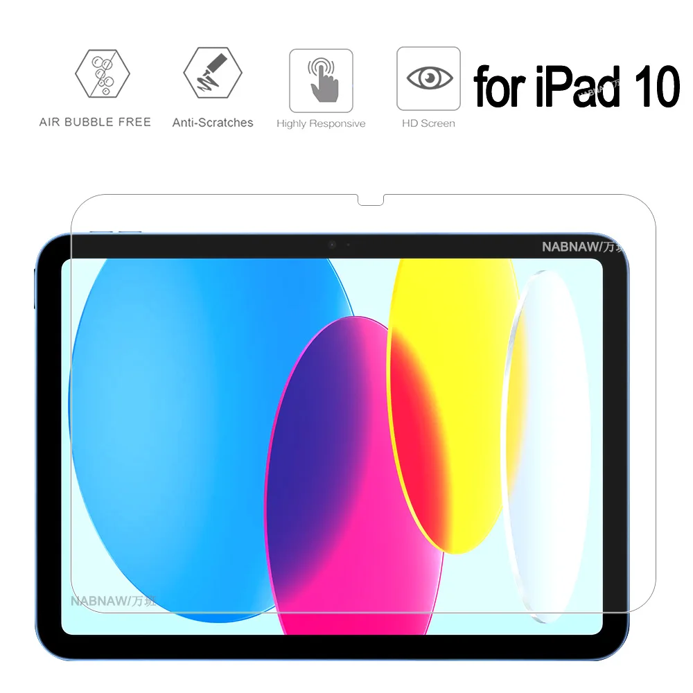 For iPad 10 Tempered Glass Screen Protector For iPad 10th 10.9 Scratch Proof Screen Protective Film iPad 2022 A2757 A2777 A2696