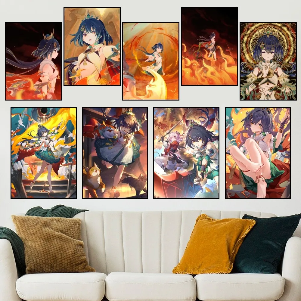 Game Honkai Star Rail Yunli P  Poster Small Prints Room Wall Sticker Wall Painting Bedroom Living Office