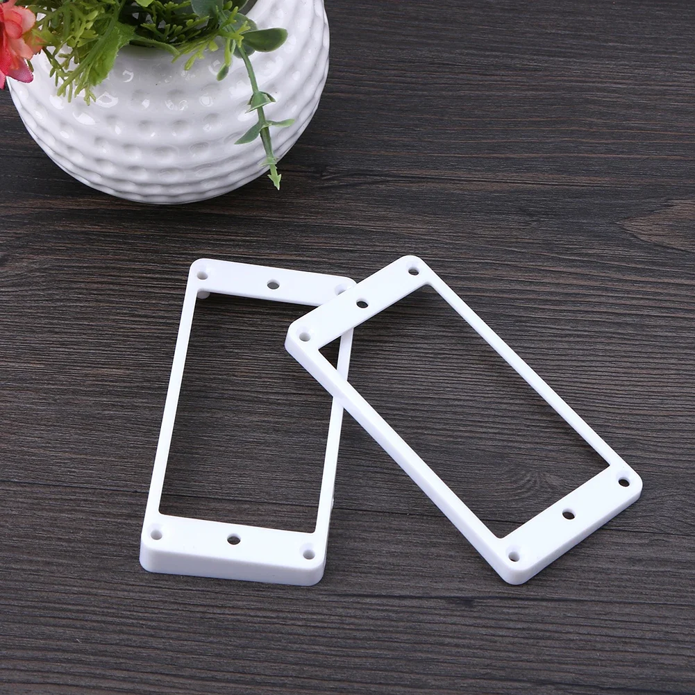 2 Pcs Curved Humbucker Pickup Mounting Rings Bridge Neck Pickups Cover Frame Humbucker Pickups Frame for LP Electric Guitar