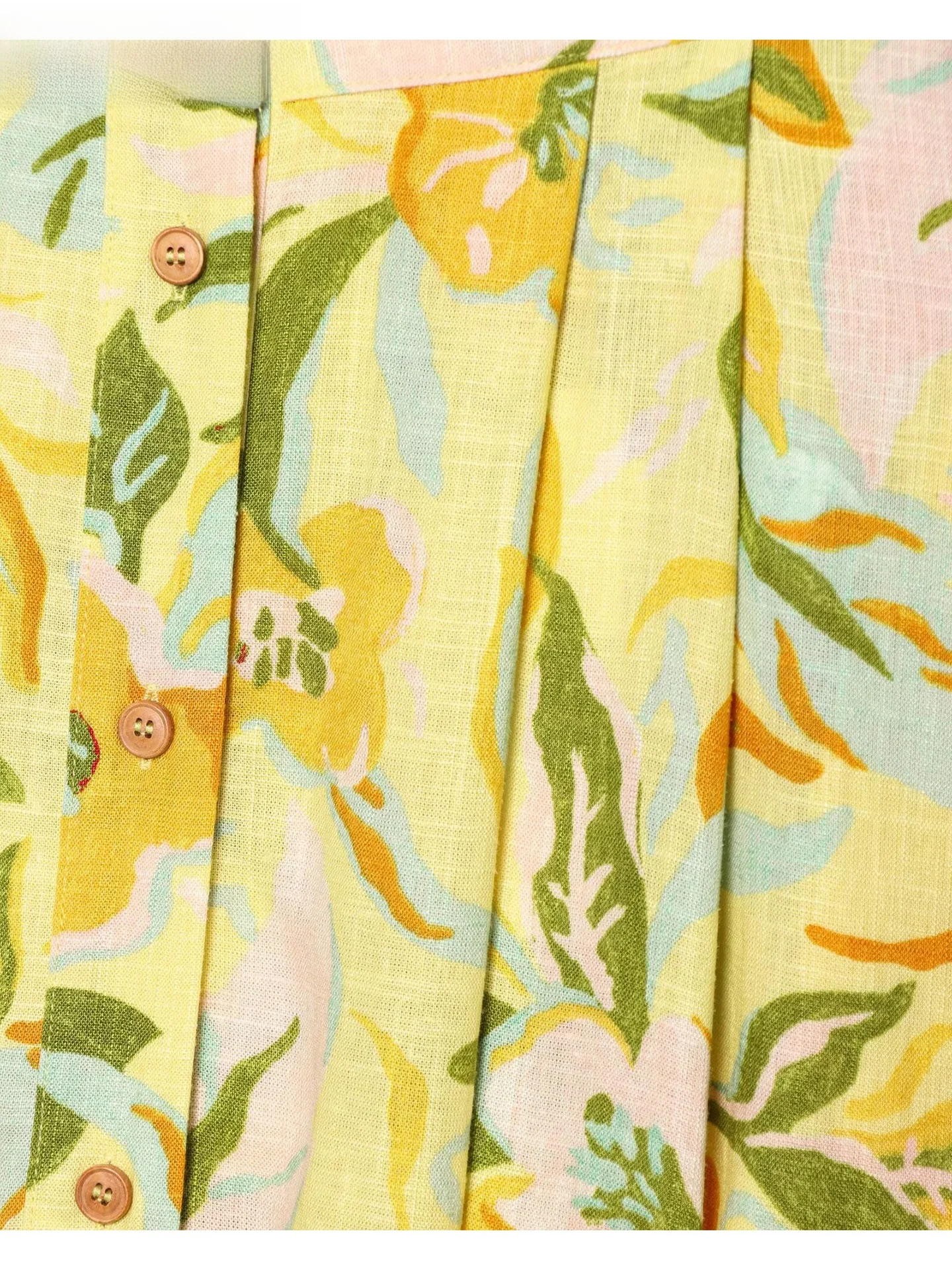 Ele taille haute mixte lin imprimé fleuri jambe droite f jupe confortable décontracté Sle femmes Faion été 2025