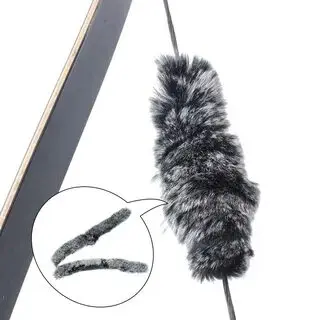 2 Stück Kaninchenhaar-Schleifendämpfer für Bogenschießen und Jagd, Vibrationsdämpfer-Zubehör – Detail 1