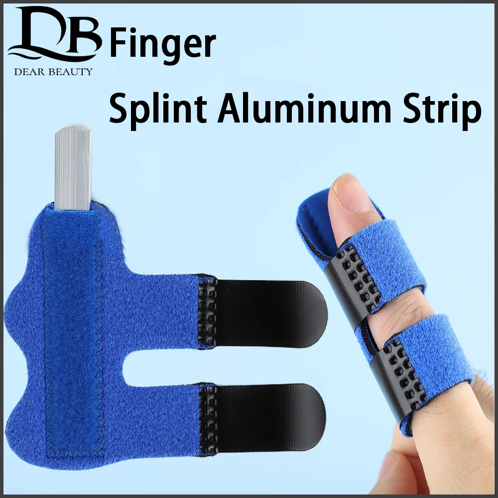 Finger Splint Aluminum Strip Skin-friendly Fabric Fixed Knuckle Sprain Correction Rehabilitation Device Helping Fixation Recover