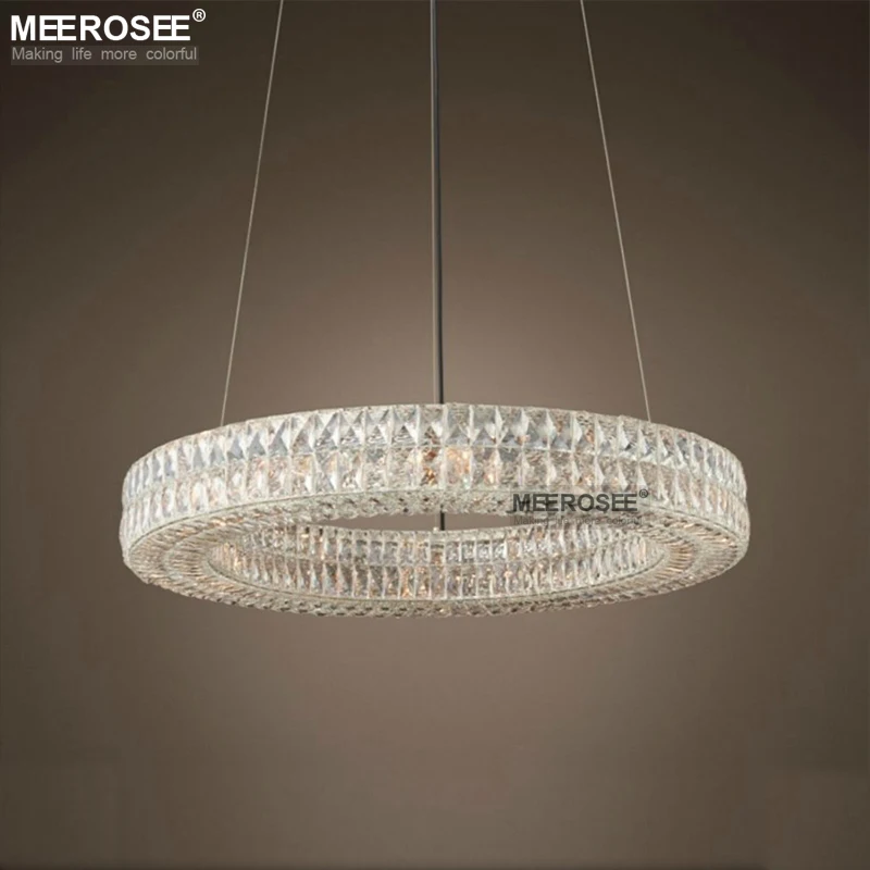 Luxury Round Crystal Chandelier Light Modern Large Luminaires Hanging Indoor Lighting for Restaurant Hotel Project Crystal Lamp