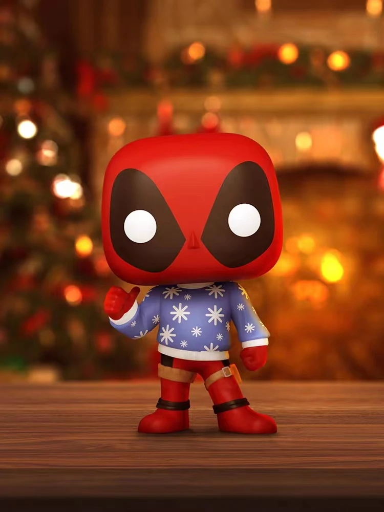 Funko Pop Marvel Férias Natal Homem de Ferro Boneca Homem-Aranha Deadpool Thanos Boneca Bruxa Escarlata