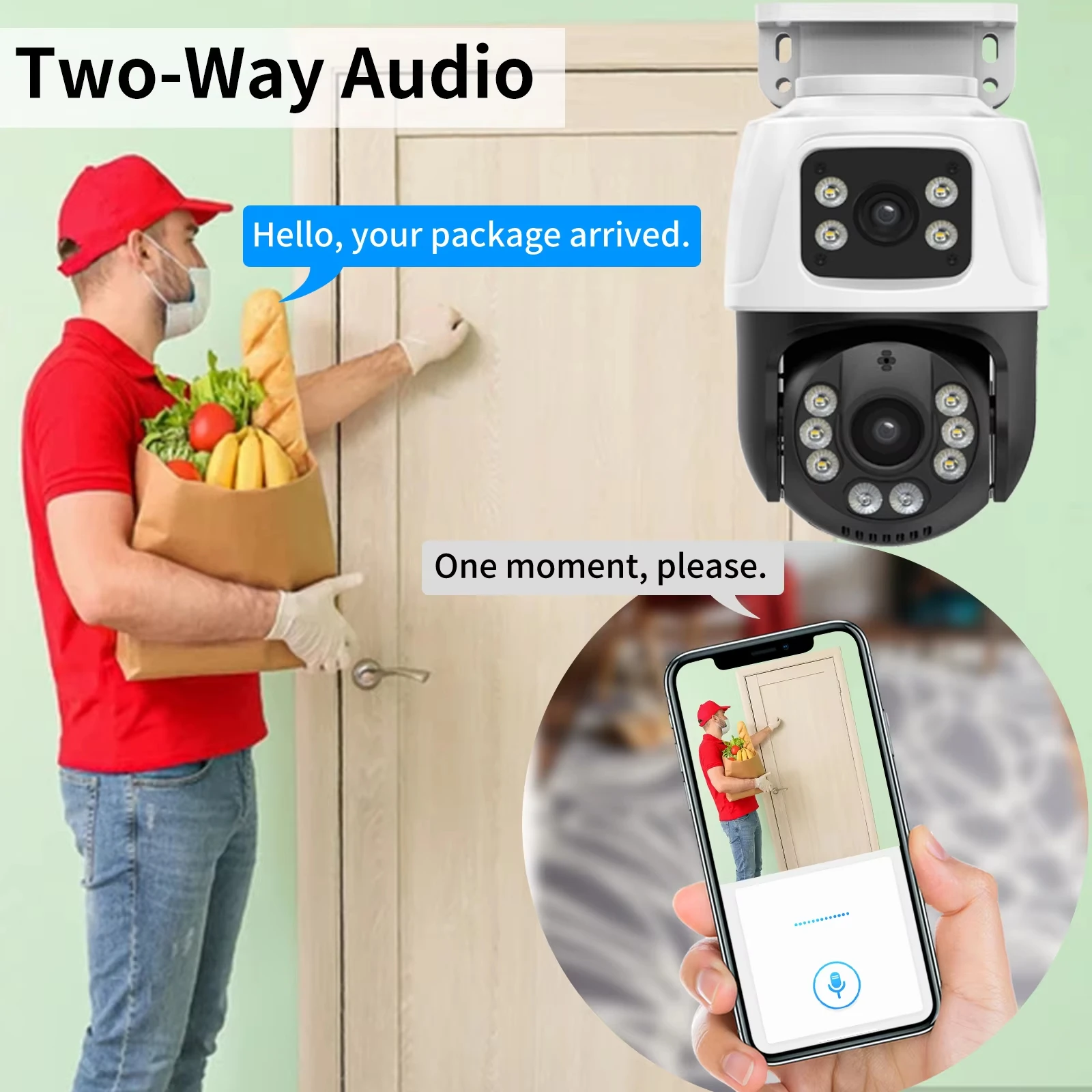 8MP POE PTZ Dual Lens XMEYE IP CCTV Camera Video Surveillance System Outdoor Audio Street ONVIF 10CH NVR Video Surveillance Kit