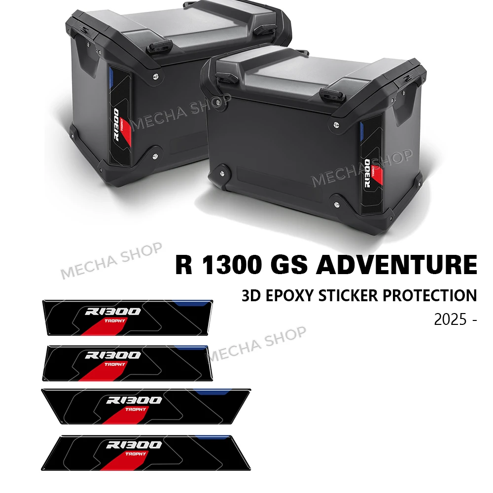 3D Decal Motorcycle Suitcase Sticker Refractive Protective Decor Kit For R 1300 GS Adventure 2024 2025