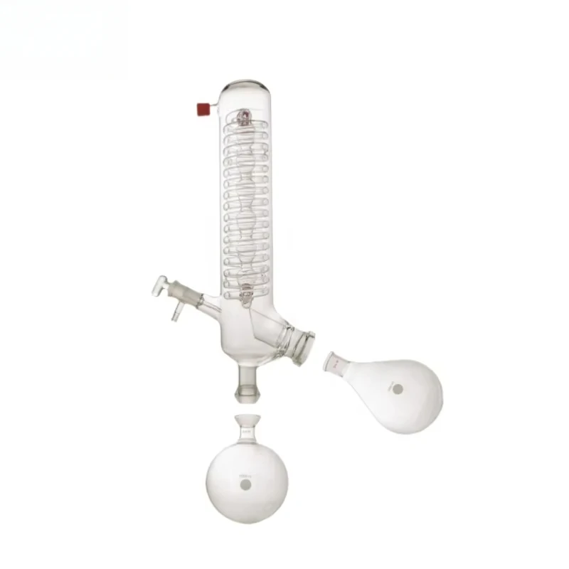 Condenser Set Rotary Evaporator Distilling Glassware Including Vertical Condenser Evaporating Flask Release Valve Laboratory Use