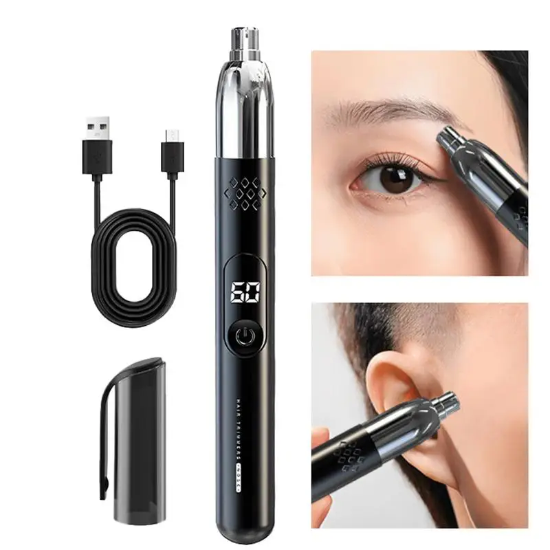 Electric Nose Hair Trimmer Portable Nose Ears Hair Eyebrow Trimmer for Men Rechargeable Beauty Multifunctional Beauty Tools