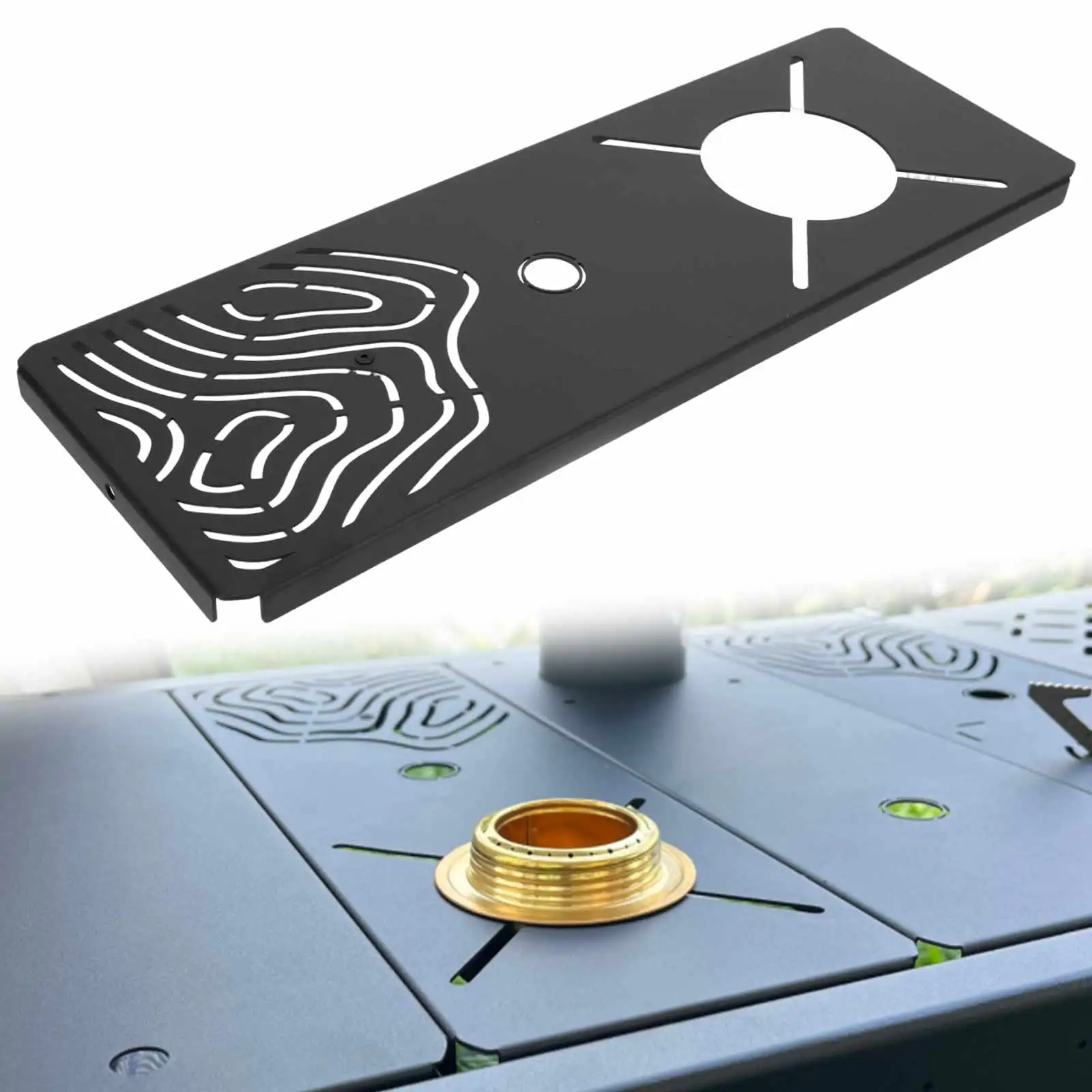 

Camping Spider Stove IGT Top Plate Recessed Cooktops Spider-Type 0.5 Unit Alcohol Burner Pot Table for Outdoor Travel Hiking