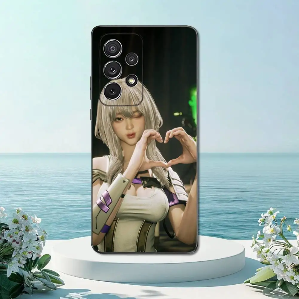 เคสโทรศัพท์ลายศิลปะน่ารัก S-Stellar B-Blades สำหรับ Samsung S22,S21,S20,S10,S9,S25,S24,S23,Ultra,FE,Plus,Lite, ซิลิโคนนิ่มสีดำ