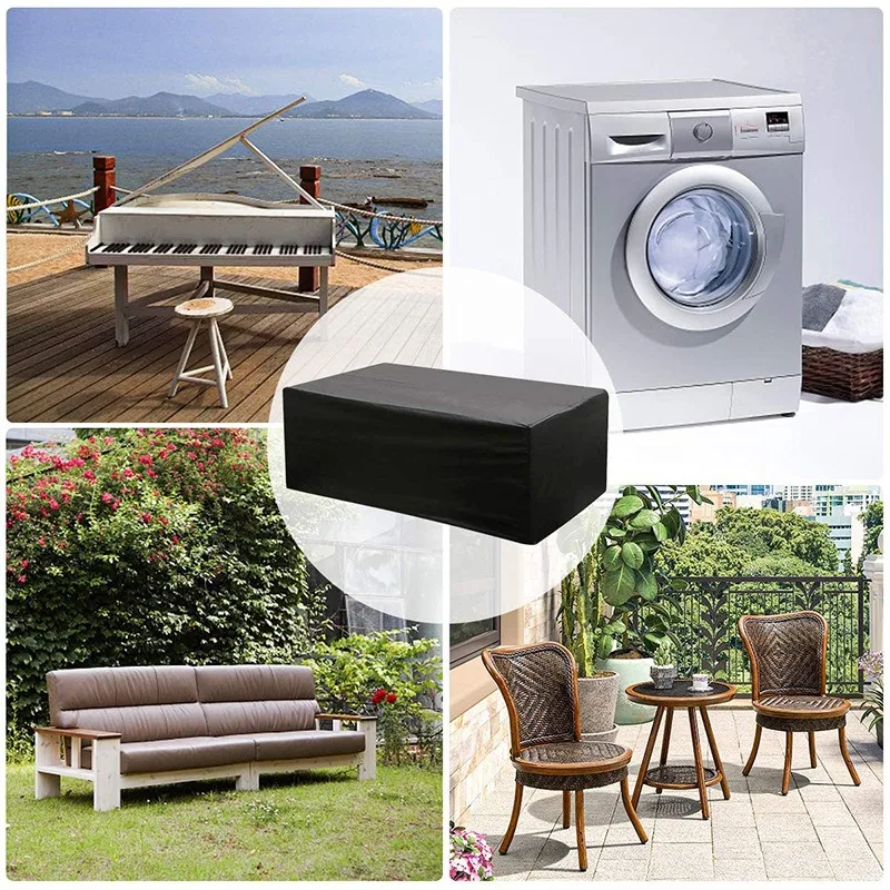 

Чехол для мебели из водонепроницаемой ткани Оксфорд 420D для использования на открытом воздухе с угловыми пряжками, прочная защита от пыли