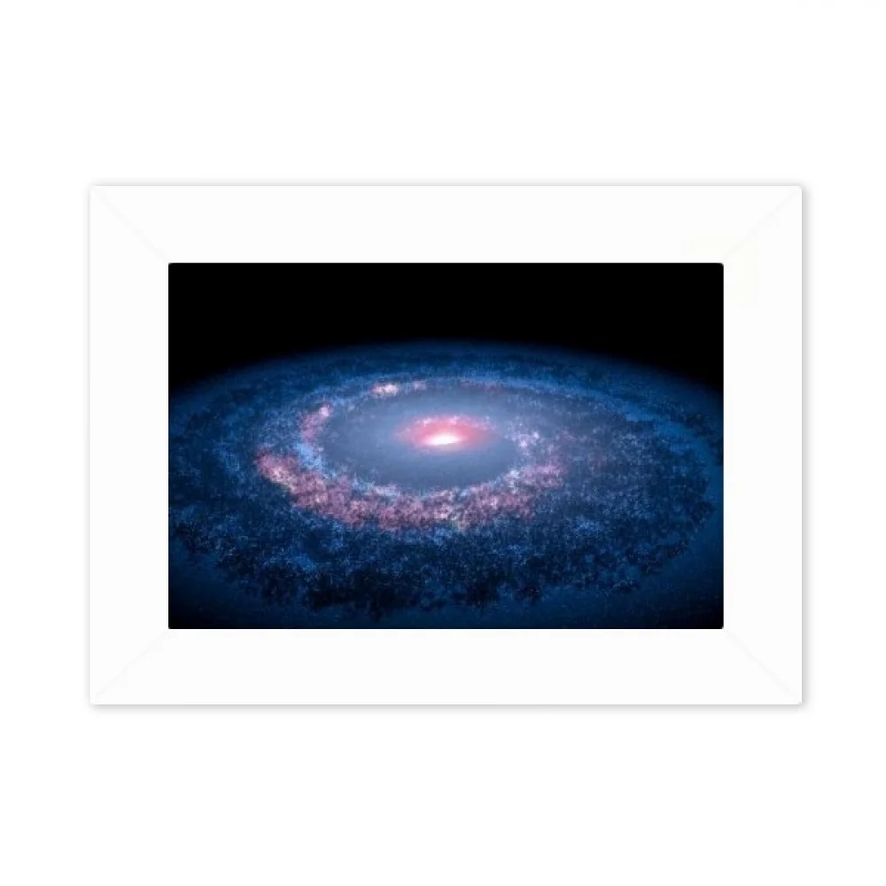 Nebulae White Blue Planet Photo Mount Frame Picture Art Painting Desktop 5x7 inch