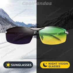 CoolPandas 2022 occhiali da sole fotocromatici uomo giorno visione notturna occhiali camaleonte polarizzati guida occhiali da sole UV400 Oculos De Sol