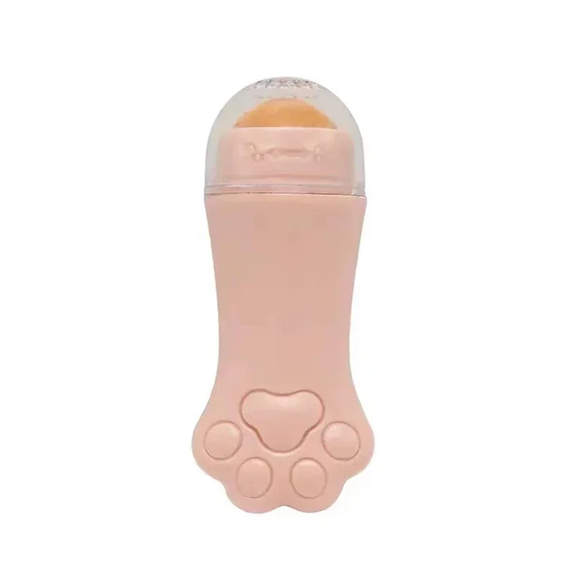 1pc Cat Paw Volcanic Stone Oil Absorber Facial Oil Washable Removing Makeup Tool  Face Oil Absorbing Roller Skin Care Tools Pink