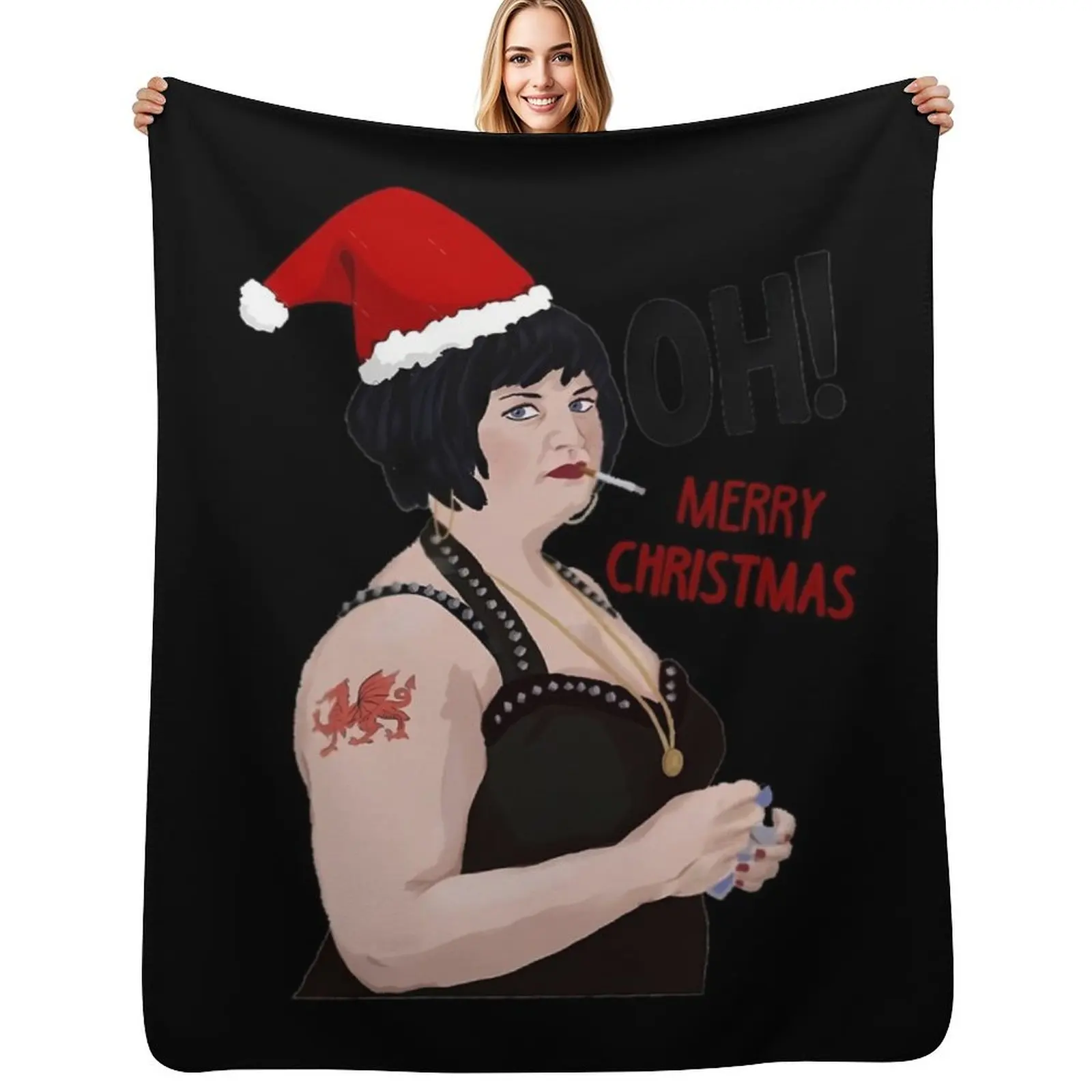 gavin and stacey xmas Throw Blanket Outdoor Soft Blanket for Picnic Beach Camping