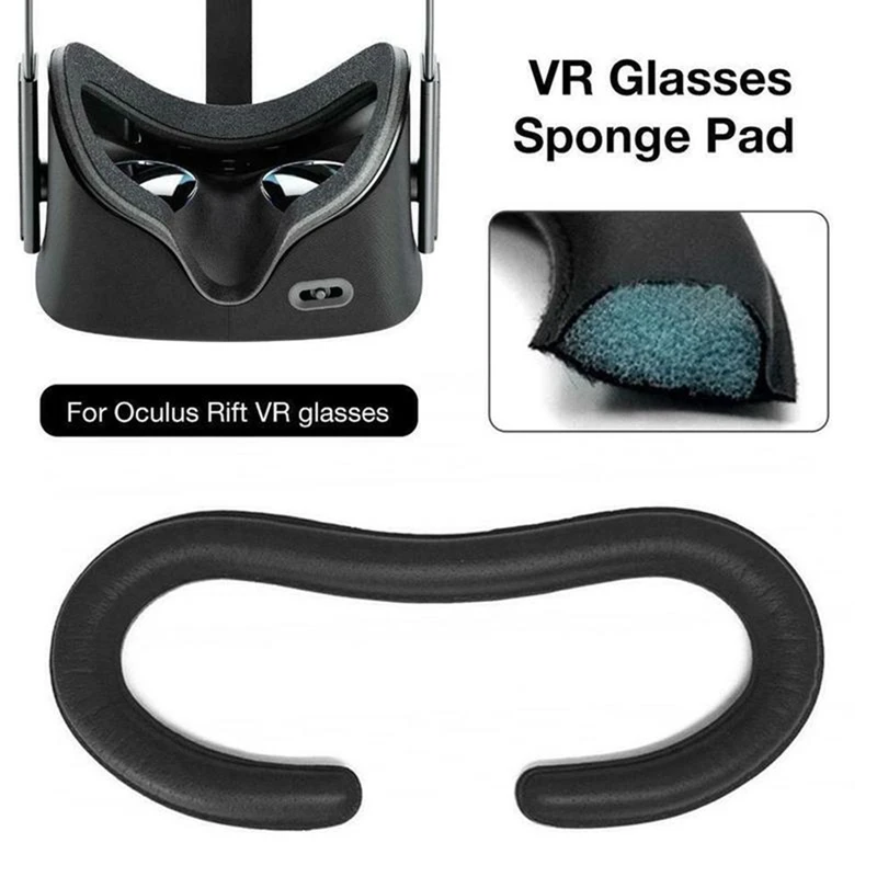 VR Glesses Face Cushion Foam Face Pad sostituzione per Oculus Rift CV1 VR Gaming Headset