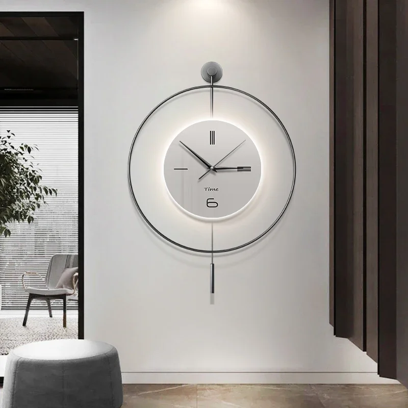 Battery Operated Design Wall Clock Unique Design Premium Living Room Wall Clock Art Aesthetic Duvar Saati Home Decoration