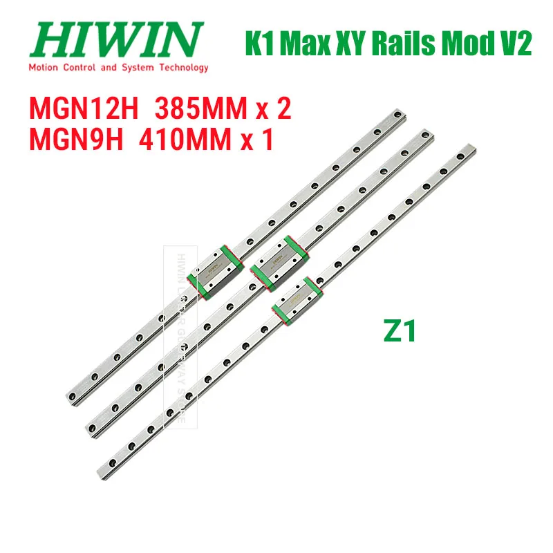 Creality K1 Max XY Rails Mod V2 HIWIN Rails MGN12 385MM HIWIN Z1 MGN9 410MM