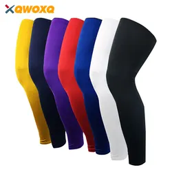 1 PCS Sports Knee Support Protector Brace Strap, Breathable ANTI-UV Outdoor Cycling Leg Sleeve Basketball Leg Sleeves Knee Pads