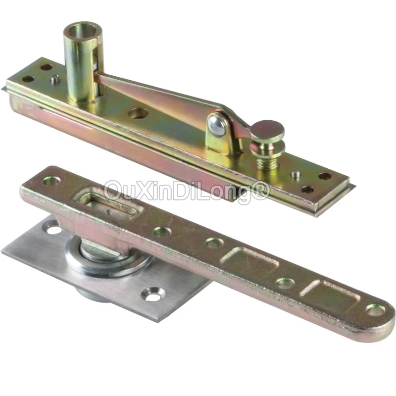 

2Sets 360 Degree Rotation Heavy Duty Hidden Door Hinges Pivot Hinges Install Up and Down Hinges Loading 100KG GF1121