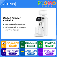 Petrus Coffee Grinder Metal Body For 51/58MM Portafilter With 30 Precise Grind Settings Espresso Drip Percolator French Press