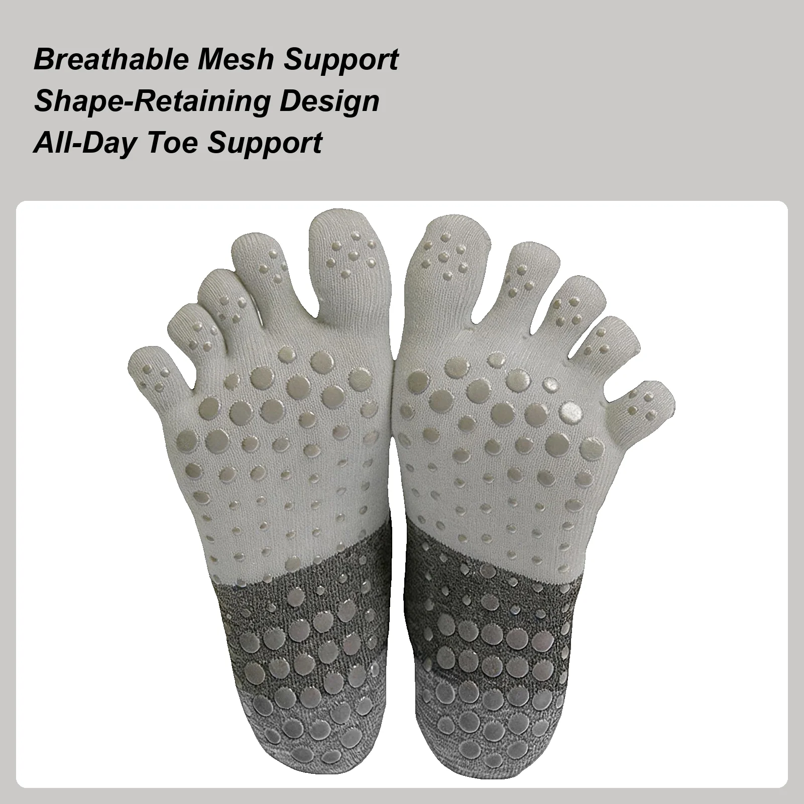 

Toe Socks Five-Toe Warm Grippers Soft Pilates Ankle Socks For Yoga For Gym Home Hospital Floor Basketball Soccer Workout Ballet