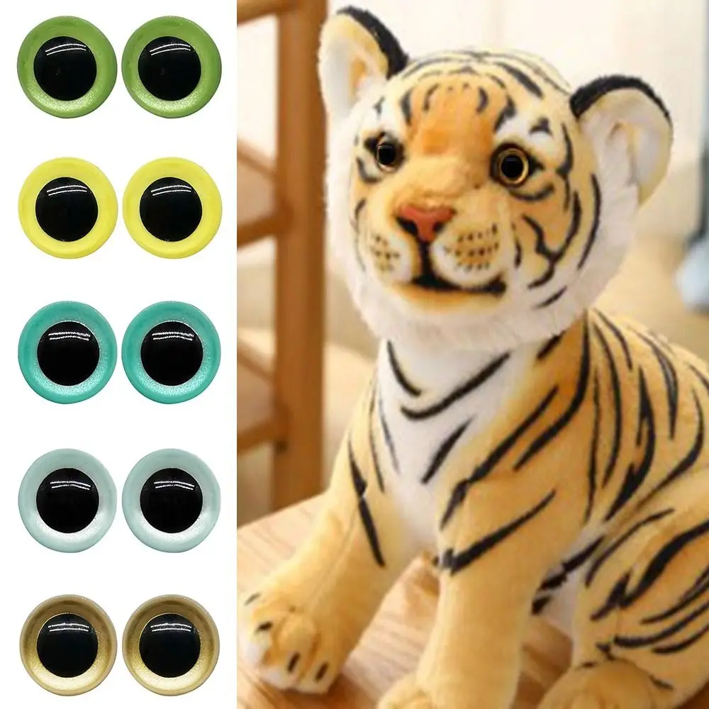 10pcs/5pairs 45mm 6mm Eyes Crafts Eyes with Washer 5 Colors Dolls DIY Tools Plastic Bear Animal Accessories