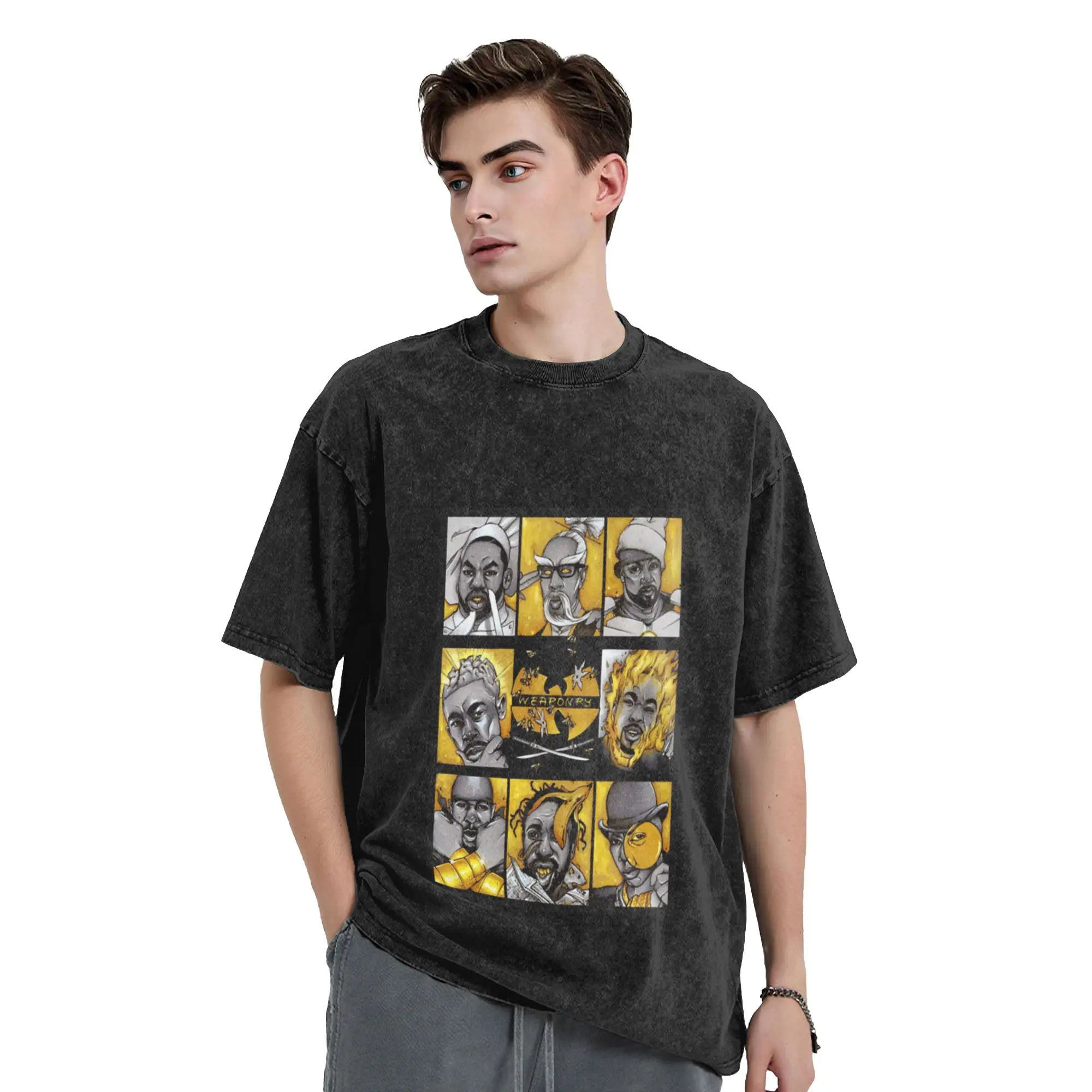 Vintage Wu Clan Forever Drawing Unique Cool A Vintage Oversized Cotton Unisex T-Shirts