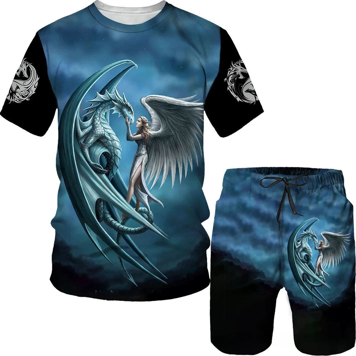 3D Printed T-shirt and Shorts The  Pattern Summer Men's Casual Sports Suit Tracksuit Men Woman Plus Size S-7XL