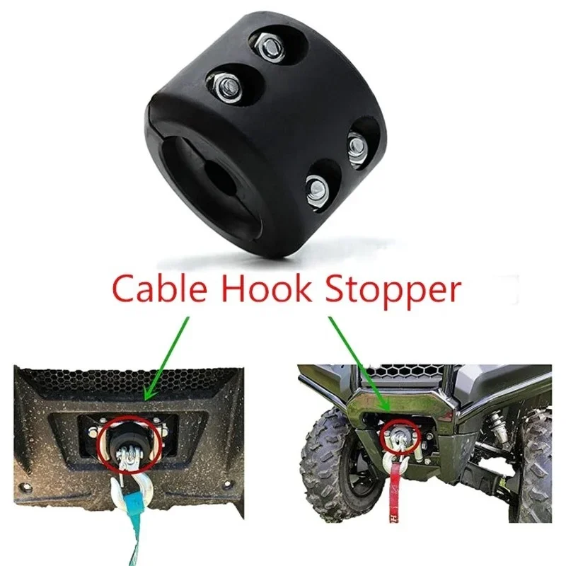 For ATV UTV Winches Universal Winch Cable Hook Stopper Rubber Winch Rope Line Saver Winches for ATV UTV Winches 1/2\