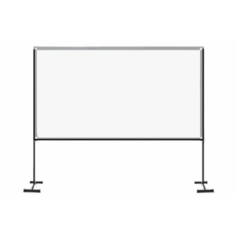 100inch 16:9 Projector Screen Outdoor Bracket Projection Screen Folding Projecting Screen for Home Theater Backyard Camping