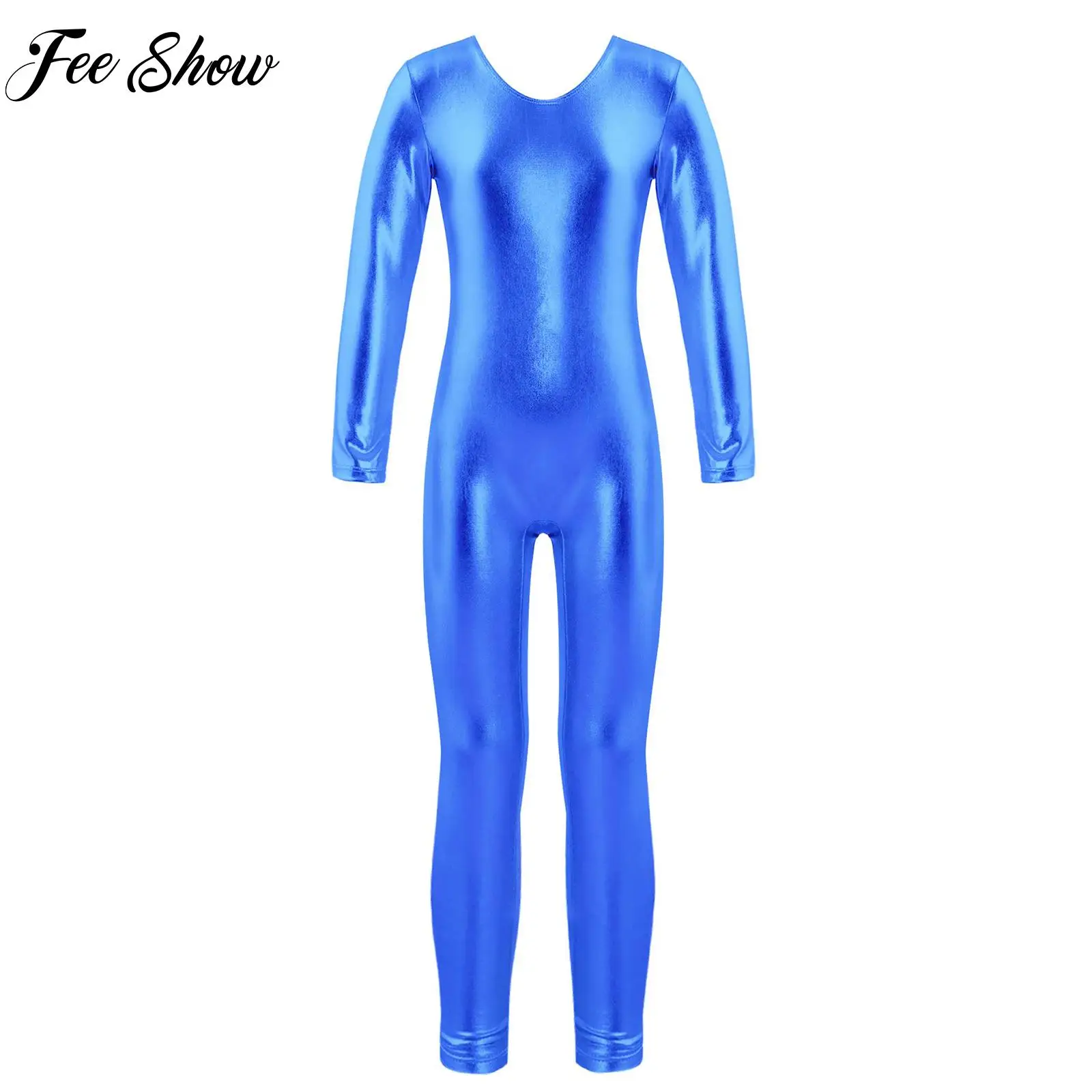 

Teens Long Sleeves Ballet Dance Gymnastics Leotards Girls Fashion Figure Ice Skating Performance Jumpsuits Kids Ballet Dancewear