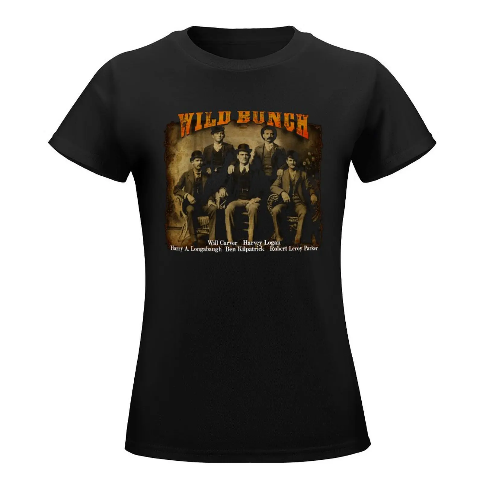 Butch Cassidy's Wild Bunch T-Shirt lady clothes Female clothing tees summer clothes for Women