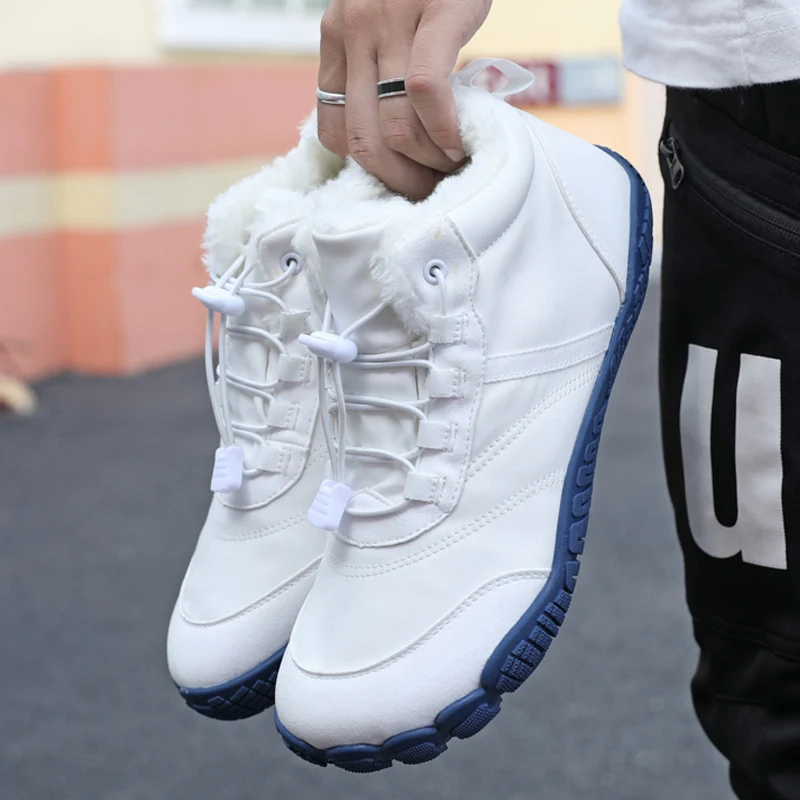 

Новые мужские уличные хлопковые туфли с пятью пальцами и женские высокие зимние ботинки 36-46