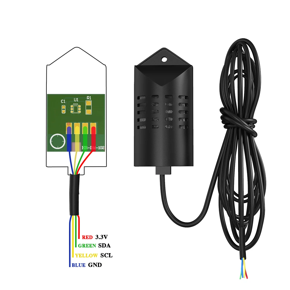 SHT20 Digital Temperature Humidity Sensor Module With Case 1M Extension Cable 0-100%RH -40 -125 Replace AM2320 DHT11 DHT22