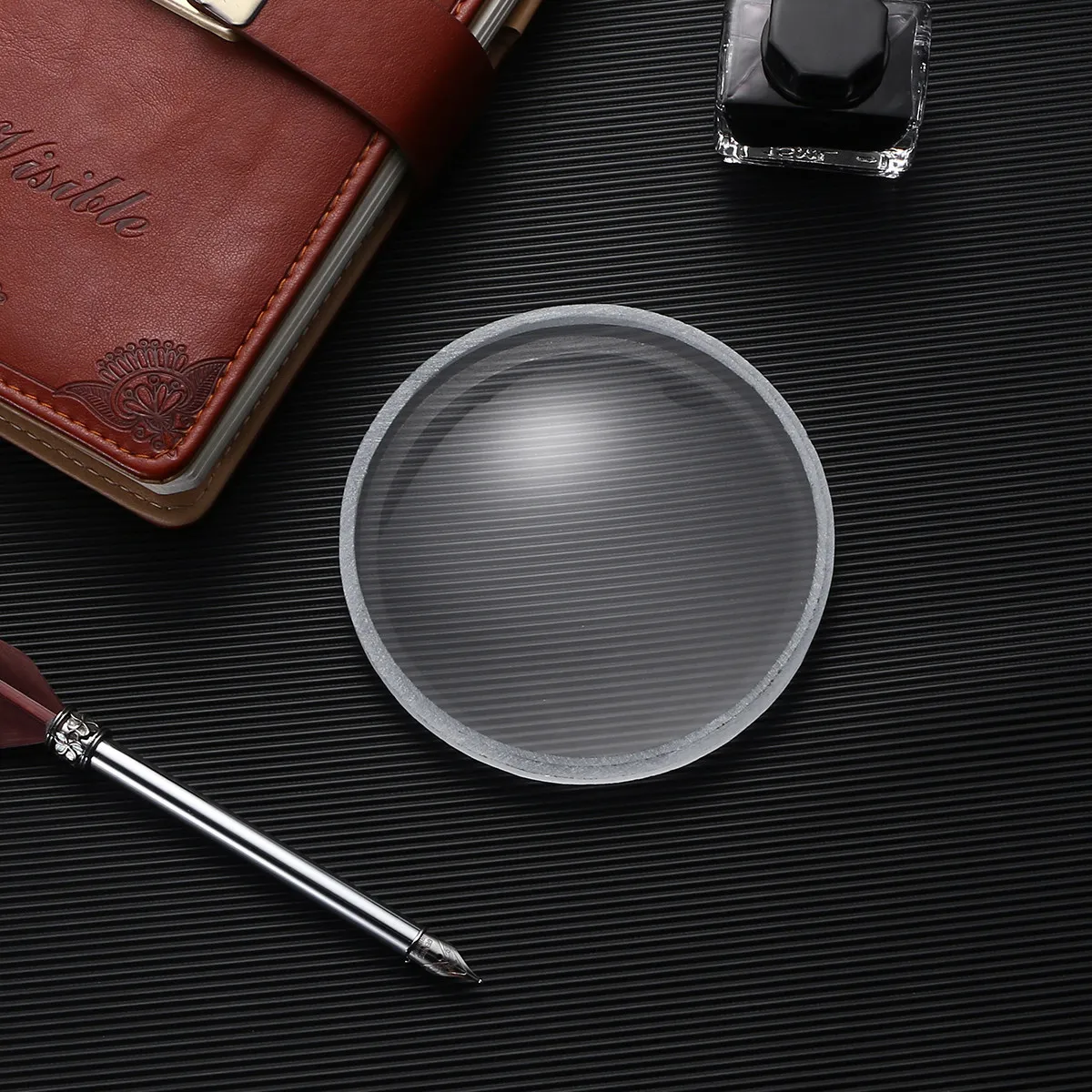 Double Concave Optical Glass Lens 10Cm Diameter 300Mm Focal Length Premium Scientific Educational Physics Lab Experiment Lens