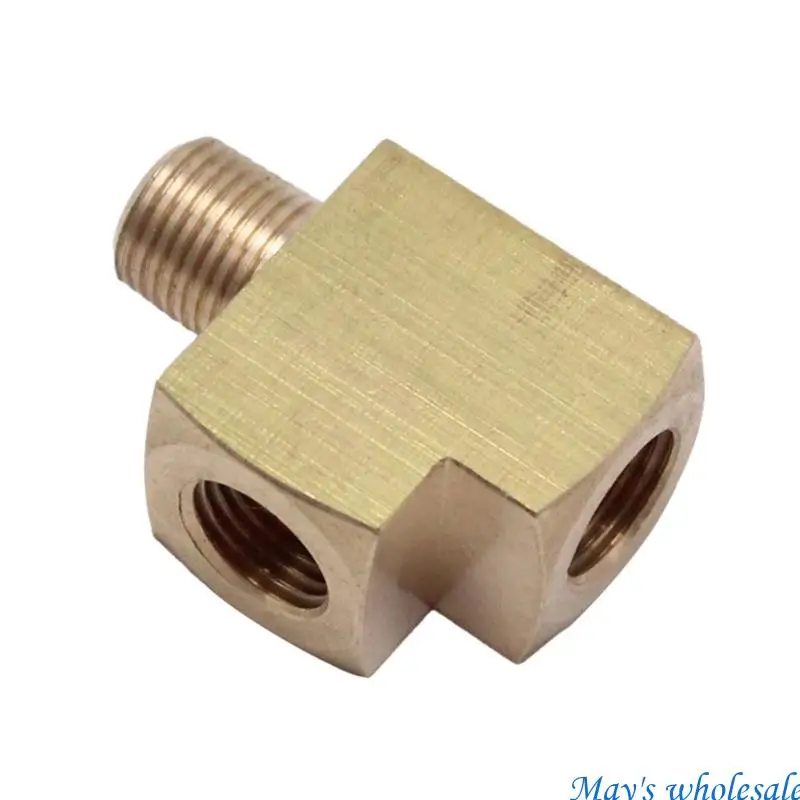 Brass Pressure Gauge Fitting Adapter with Threaded Male and Female Ends for Suitable Pipe Fitment and Installation 448A