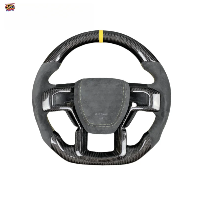 For Ford Trailblazer Rangers Raptors Mount Everest Carbon Fiber Steering Wheel Without Airbag