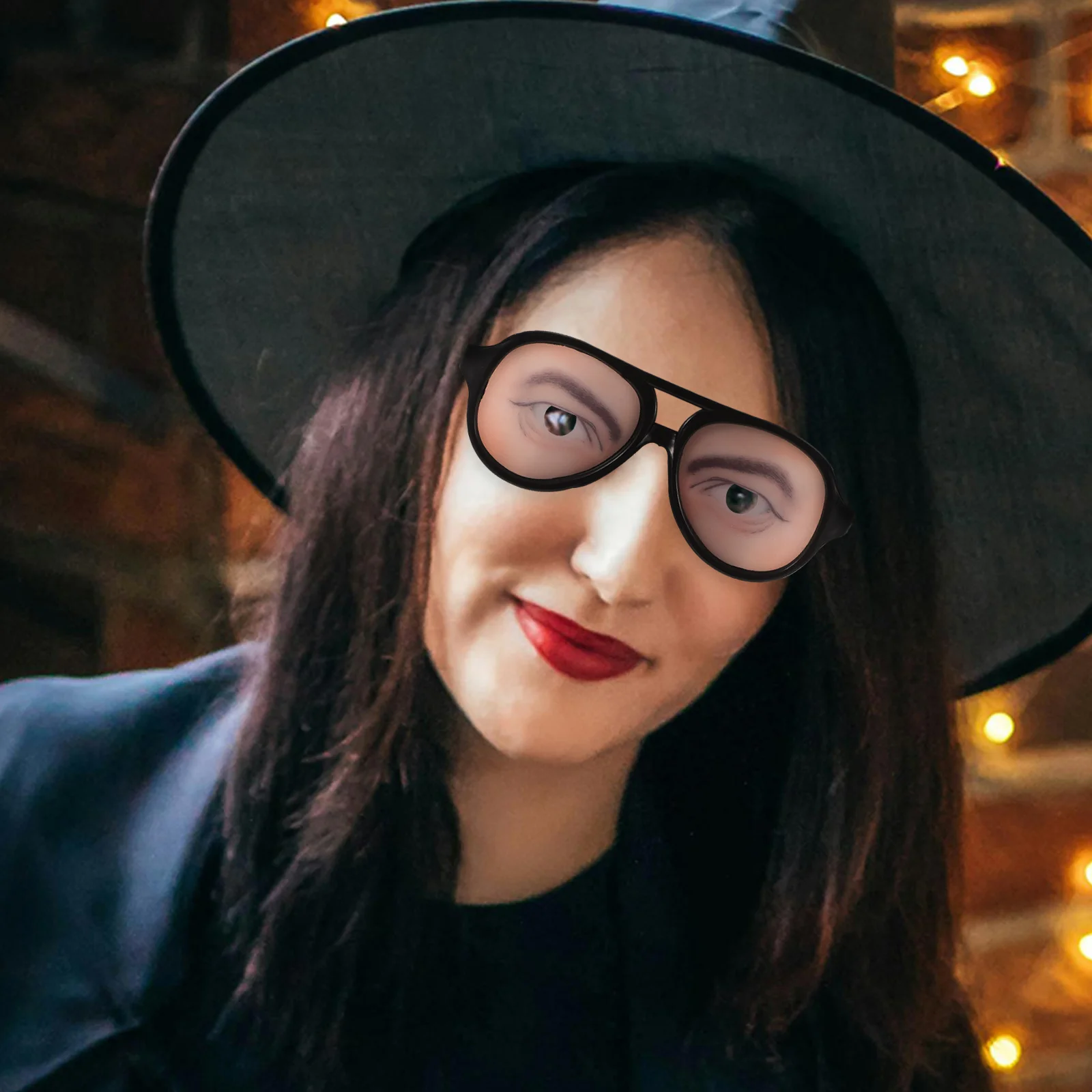 

8 Pcs Funny Glasses Plastic Durable Lightweight Halloween Party Eyewear Dress up Photo Prop Novelty Prank Cool Fashion