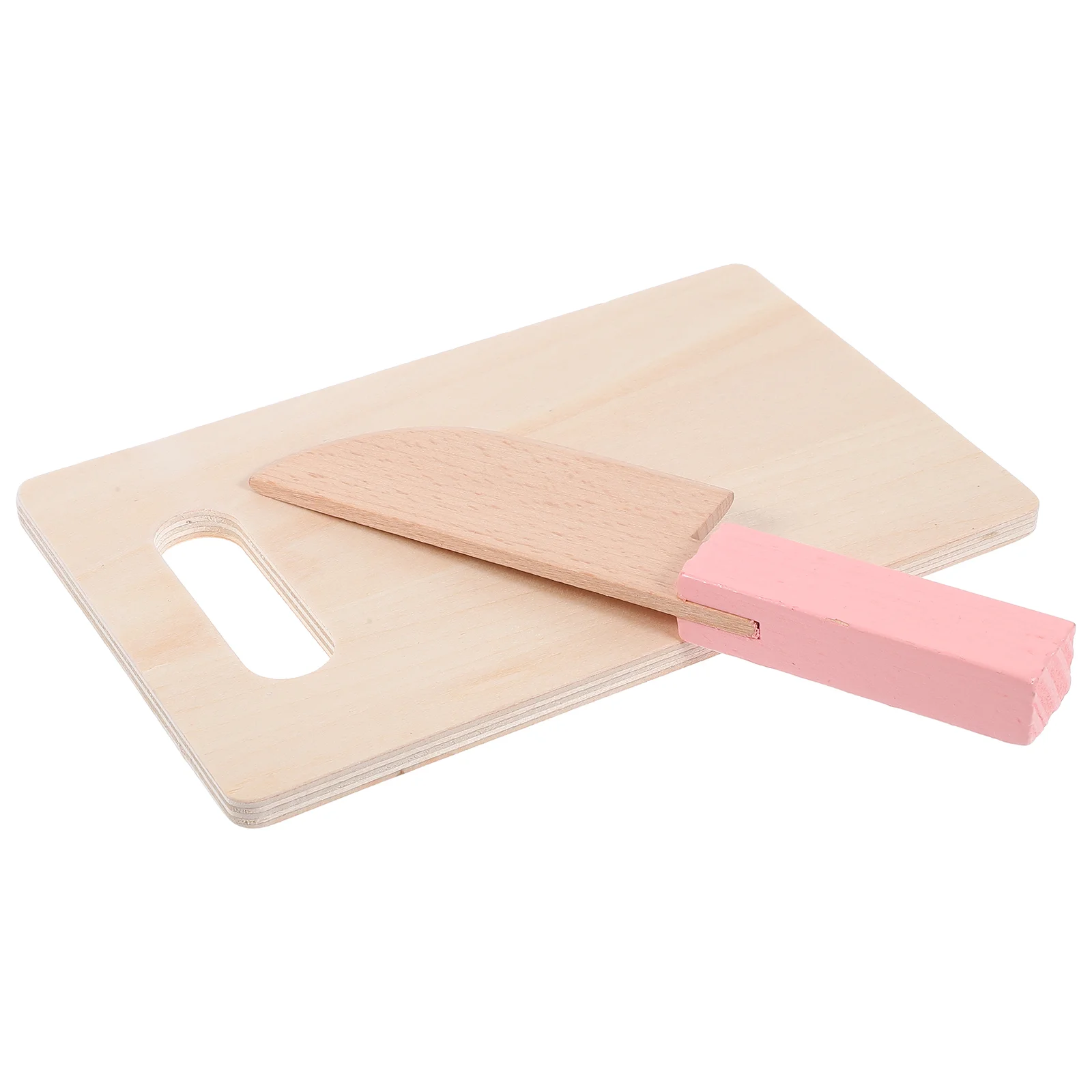 Qieqile Accessories Wood Chopping Board Toy Wooden Cutting Kids Kitchen Toys