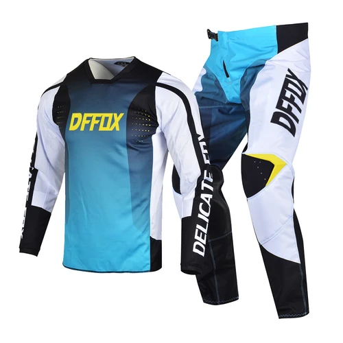 Imagen 2 del producto DFFOX Jersey Pantalón Combo Motocross Dirtbike Offroad Racing Sx Mx Traje Conjunto de equipo para hombre