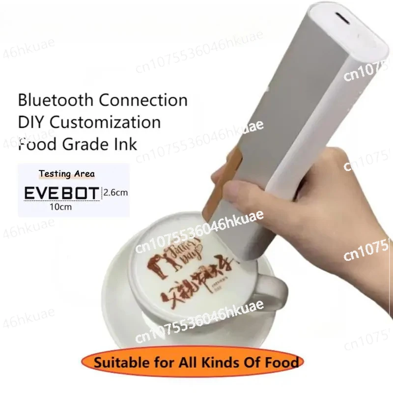 غلاف من سبائك الألومنيوم مع لوحة تحديد المواقع، طابعة نافثة للحبر فنية للاتيه القهوة المحمولة،