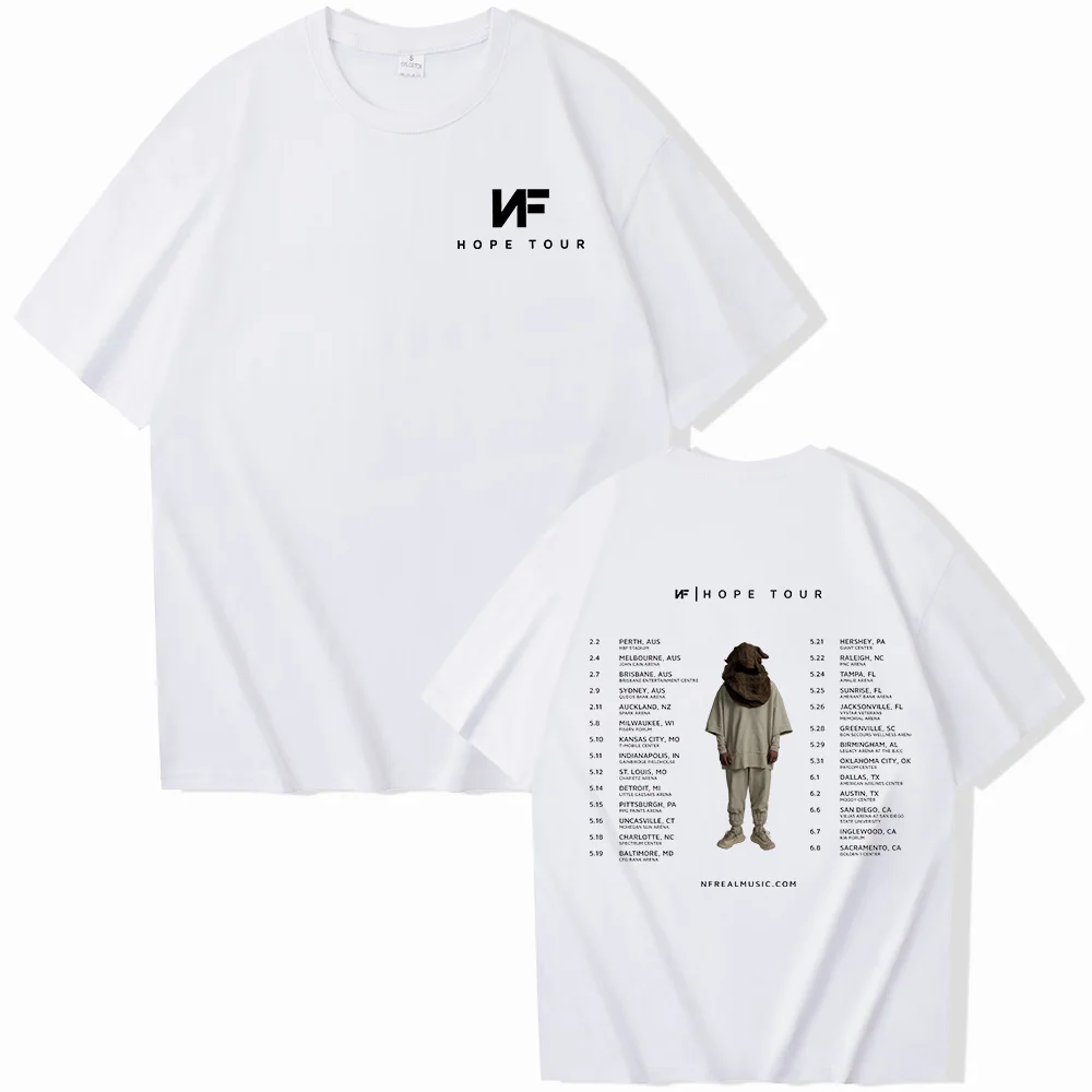 N.F Hope Tour 2024 Short Sleeve T-shirt Harajuku O-neck Summer Casual Shirt Fans Gift Tops