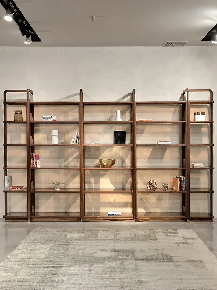TAO Bookshelf Floor Shelf Living Room Overall Antique Shelf Study Solid Wood