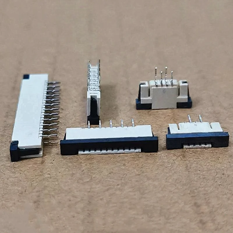 10PCS FFC/FPC Connector, FPC Socket, Dual-Row Straight Pin with Lock, 1.0mm Pitch, 4P/6P/8P/10P/12P/14P~30P