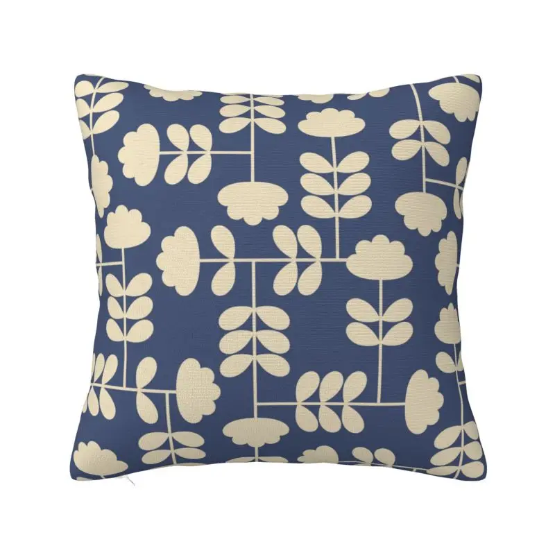 Custom Fashion Print Cut Stem Sky Orla Kiely Cushion Cover 45x45cm Soft Throw Pillow for Sofa Square Pillowcase