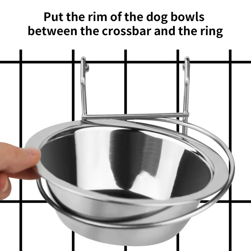 

Вешалка для кошек, аксессуары из нержавеющей стали для кормления домашних животных, стационарная миска для собак, семейная дорожная миска для еды