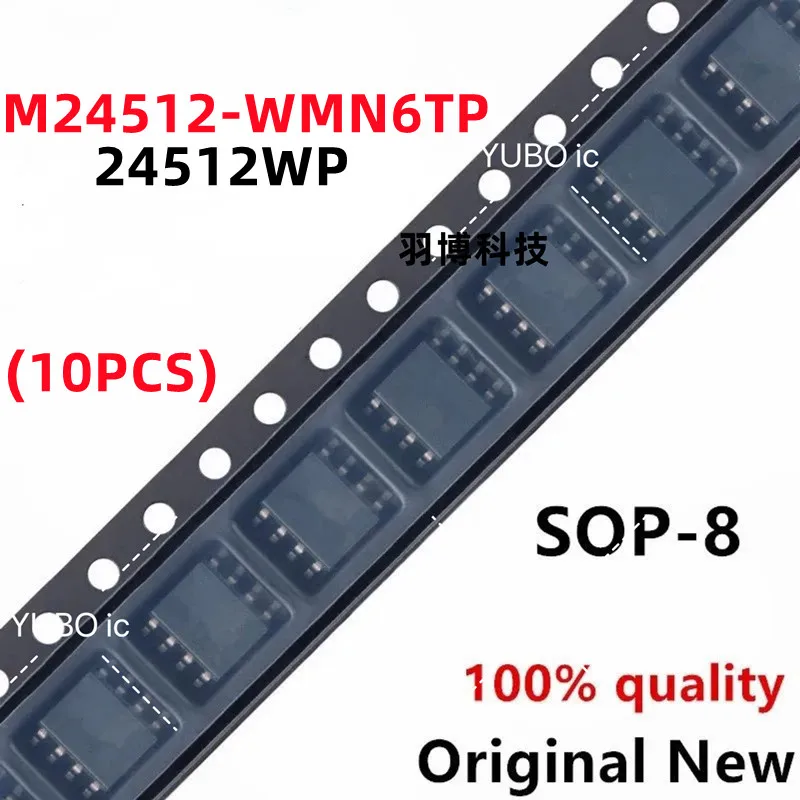 (10 adet)100% Yeni M24512-WMN6TP 24512WP sop-8 Yonga Seti