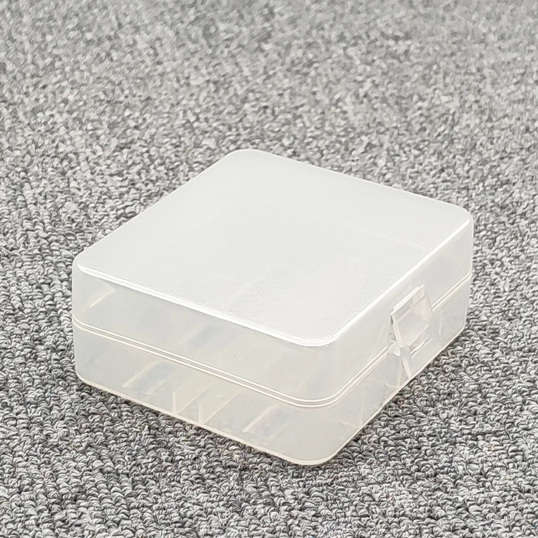 26650 Battery Storage Box 26650 Battery Holder Case Suitable For 2 X 26650 Batteries Keeping Batteries Safe Transparent