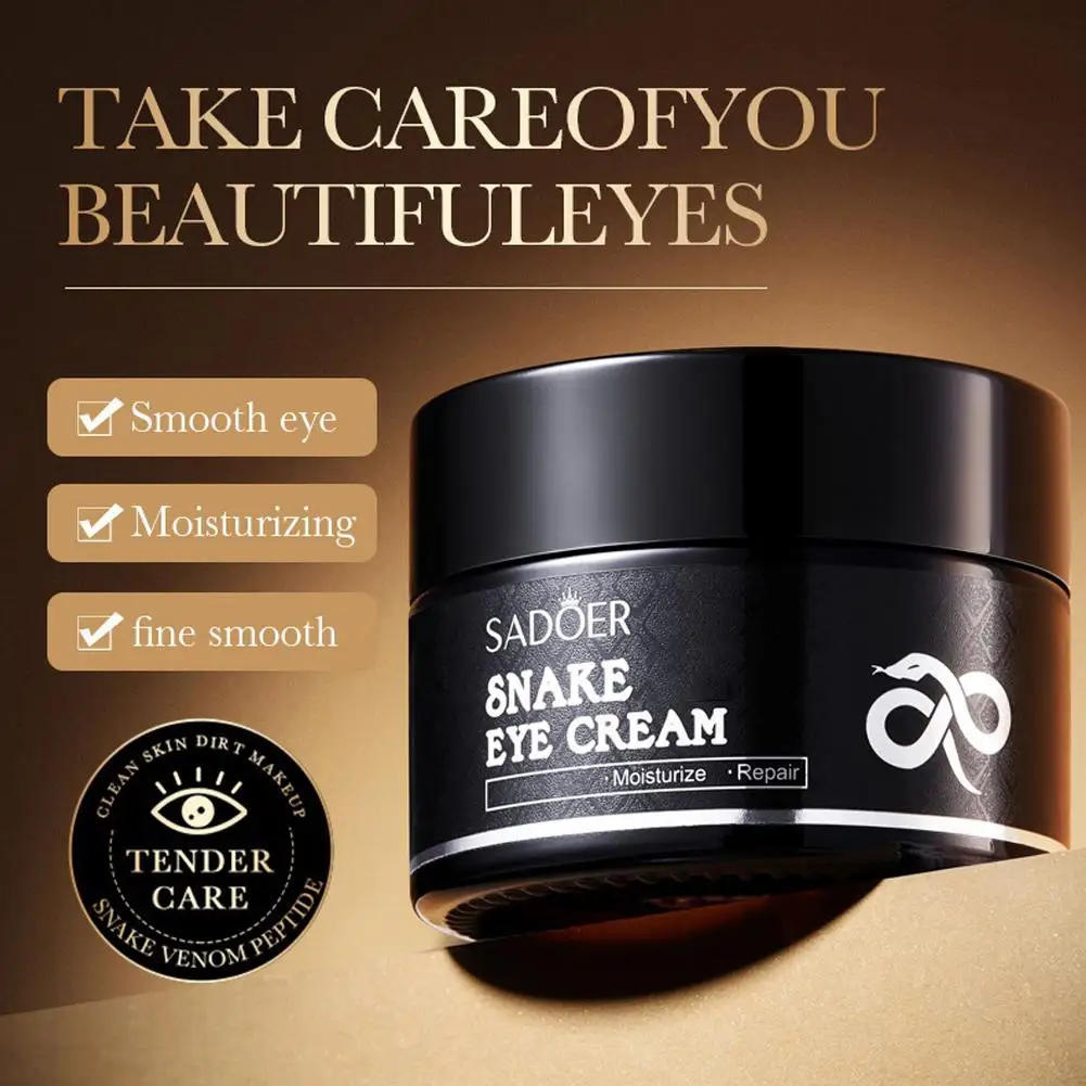 Snake Eye Cream Dark Circles Removal Eye Bags Puffiness Cosmetics Korean Smooth Aging Moisturizing Wrinkles Firming Anti Q2J7